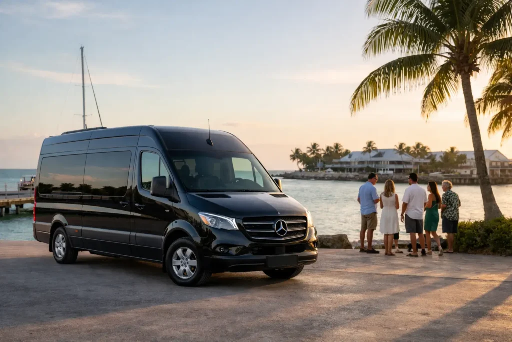 Mercedes Sprinter van for Key West Groups